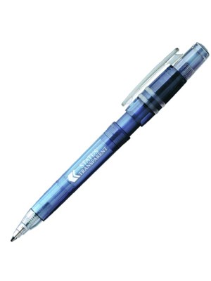Plastic Pen Status Frost Retractable Penswith ink colour Blue